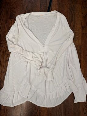 Free People Olivia Tunic in Painted White